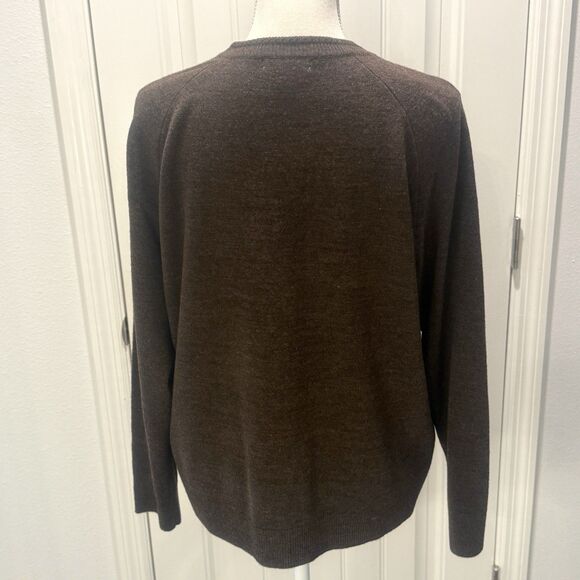 Mercer Street Studio Women's Sweater Cardigan Button Down Size Large Brown - Picture 4 of 11